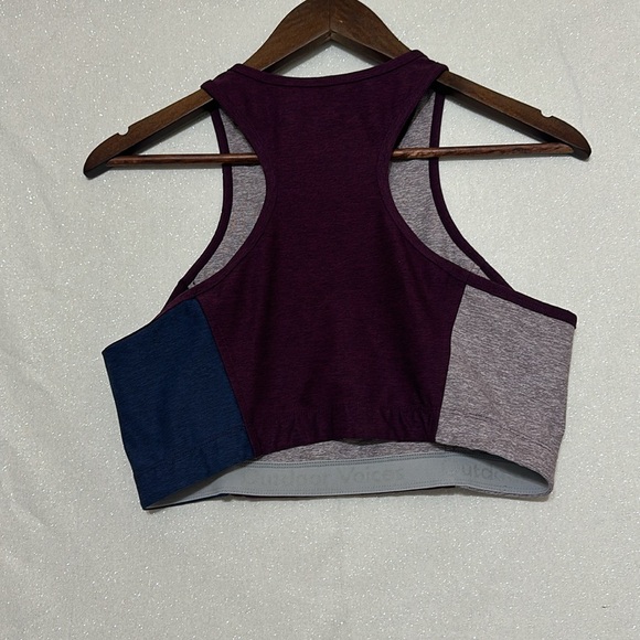 Cute! Outdoor Voices sports bra! Navy and maroon! Size large - Picture 2 of 5